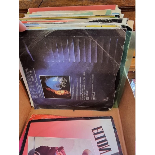 351 - VINYL SINGLES: collection of approx 200 vinyl singles in sleeves. (One box)