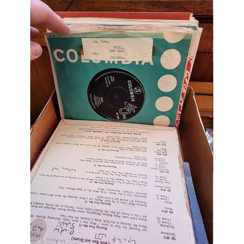 351 - VINYL SINGLES: collection of approx 200 vinyl singles in sleeves. (One box)