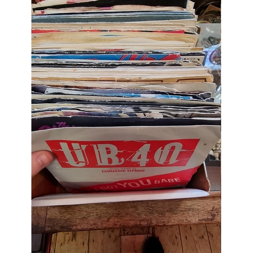 351 - VINYL SINGLES: collection of approx 200 vinyl singles in sleeves. (One box)