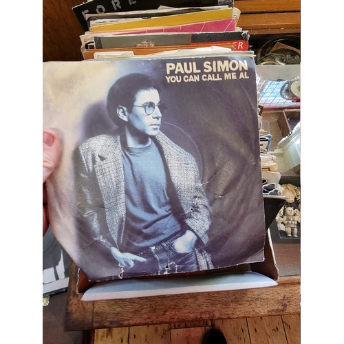 351 - VINYL SINGLES: collection of approx 200 vinyl singles in sleeves. (One box)