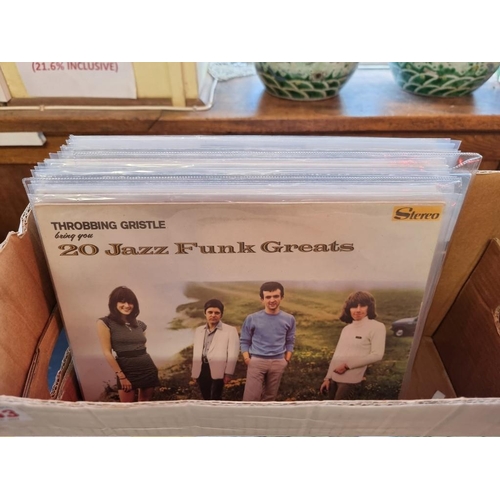 353 - THROBBING GRISTLE: collection of 20 vinyl LPs and one 7