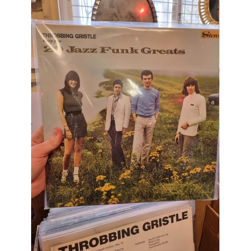 353 - THROBBING GRISTLE: collection of 20 vinyl LPs and one 7