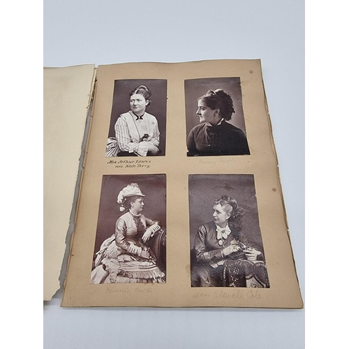 42 - PHOTOGRAPHY: ACTRESSES & SINGERS: 50 mounted 19thc albumen print photographs of actresses a... 
