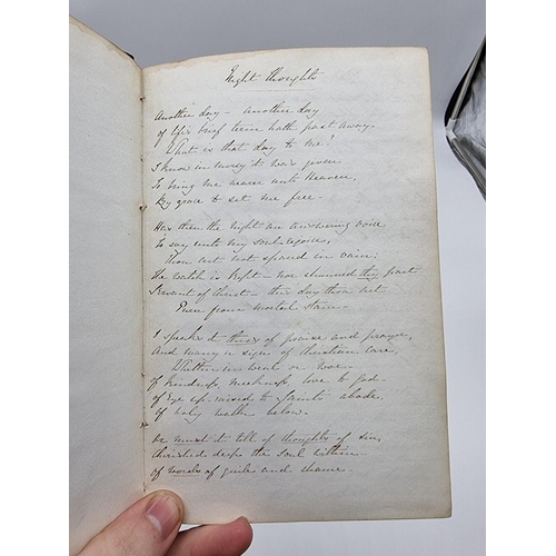 62 - DIARIES & COMMONPLACE BOOKS: commonplace book of one Isobella Reid dated 1831: approx 170pp clos... 