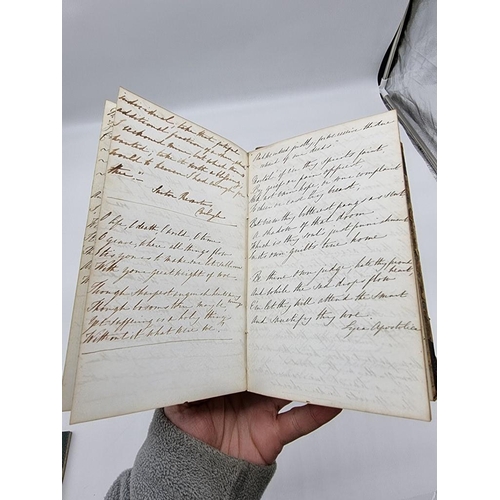 62 - DIARIES & COMMONPLACE BOOKS: commonplace book of one Isobella Reid dated 1831: approx 170pp clos... 