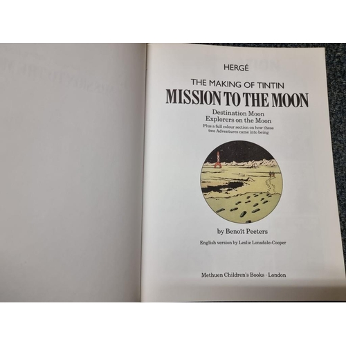 77 - TINTIN: 'The Making of TinTin: Mission to the Moon', Methuen, 1989; together with 'The Adventur... 