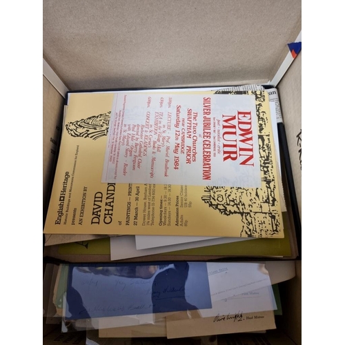 96 - EPHEMERA: a diverse collection of material in one box, 19th & 20thc ephemera, periodicals, ... 