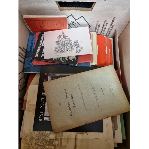 96 - EPHEMERA: a diverse collection of material in one box, 19th & 20thc ephemera, periodicals, ... 