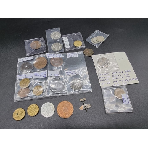 844 - Tokens: a small quantity of 19th century and later bank and trading tokens; together with a French s... 