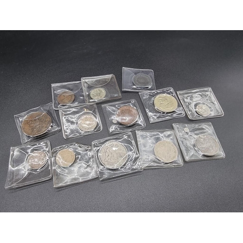 849 - Coins: a group of Russian Empire and Soviet era coins, to include the following silver examples: a 1... 