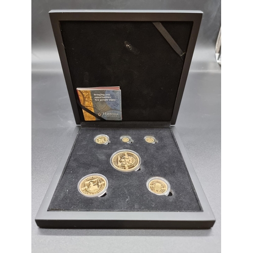 872 - Coins: a cased 2020 proof '50th Anniversary of the Last Halfpenny' 22ct gold limited edition coin se... 