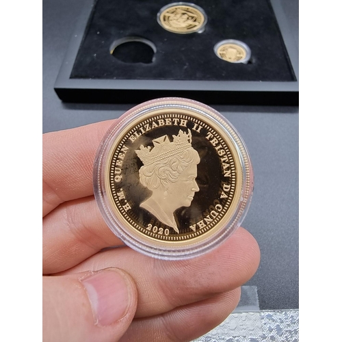 872 - Coins: a cased 2020 proof '50th Anniversary of the Last Halfpenny' 22ct gold limited edition coin se... 