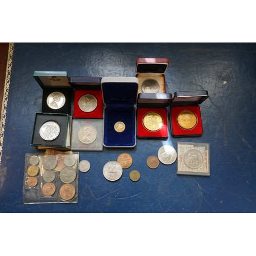 859a - A quantity of UK coins, to include some Isle of Man examples.