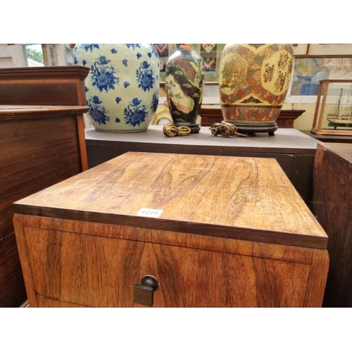 1225 - A 1930s rosewood bedside cupboard, by Waring & Gillow Ltd, 43.5cm wide.