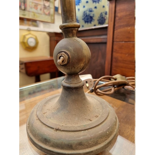 1228 - (ML) A vintage lacquered brass WAS Benson style articulated table lamp, stamped to the base 'R.W.B. ... 