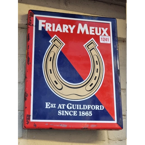 1241 - Advertising: a 'Friary Meux' enamel sign, 32 x 26cm. 