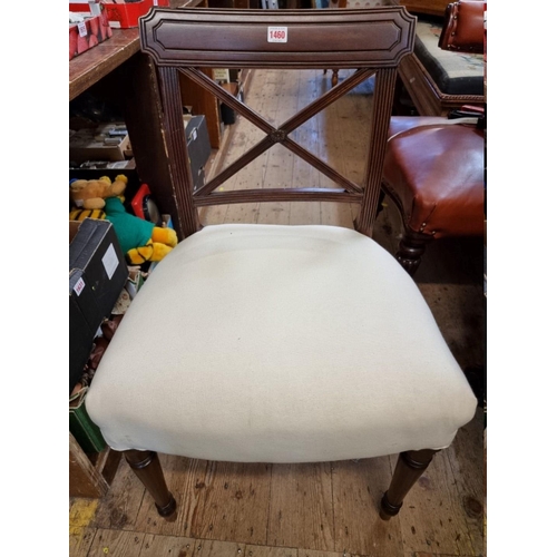 1460 - A set of six George IV mahogany dining chairs. 