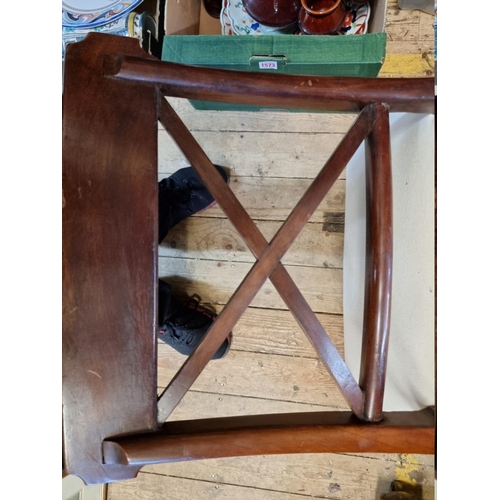 1460 - A set of six George IV mahogany dining chairs. 