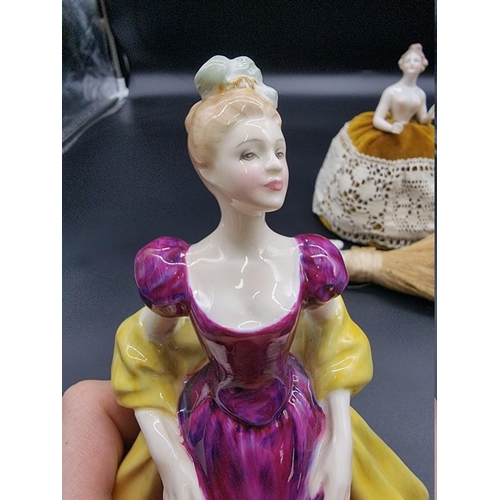 1537 - A Royal Doulton figure of 'Loretta', HN2337; and two vintage porcelain half dolls. ... 