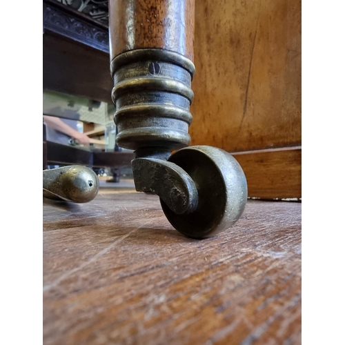 1795 - A George III mahogany, line inlaid and satinwood crossbanded D shape card table, with double gateleg... 