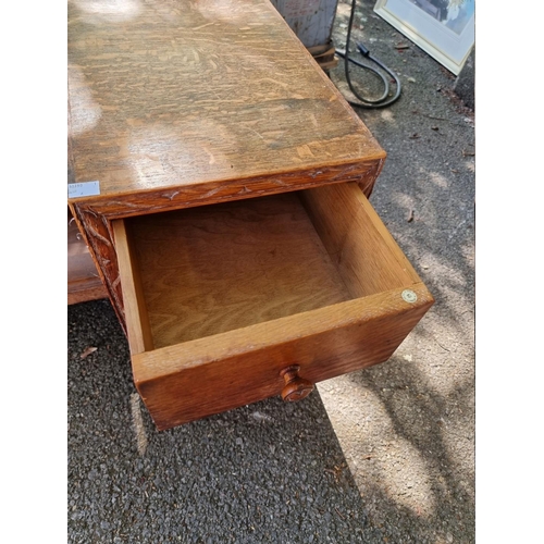 1063 - A Heals limed oak dressing table, 106cm wide x 149cm high x 47cm deep; together with a pair of Heals... 