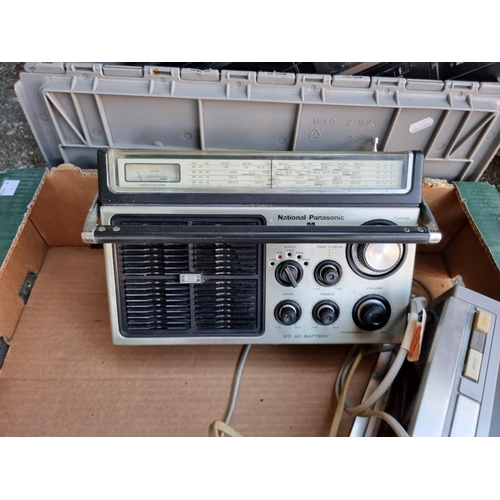 1071 - An old Ekco radio; together with a Phillips bass reflex radio and other radios. ... 