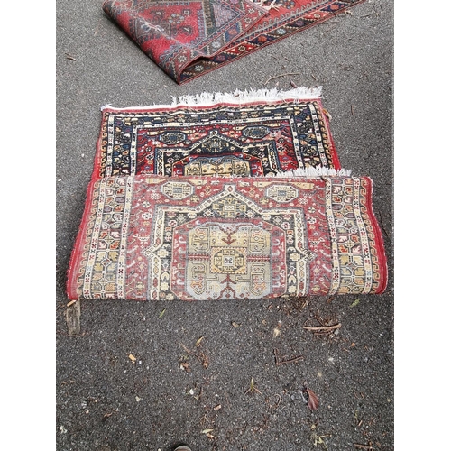 1097 - An Abrash oriental rug, 156cm x 108cm. 