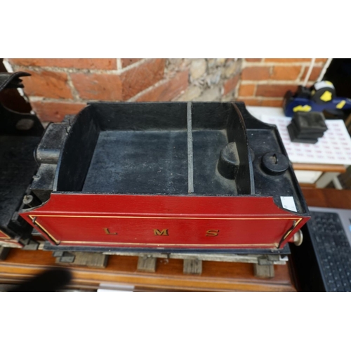 1103 - A scratch built painted wood 4.5in gauge LMS Royal Scot Class 4-6-0 '6134 Atlas' locomotive and tend... 