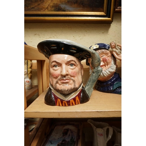 1124 - Six Royal Doulton character jugs. 