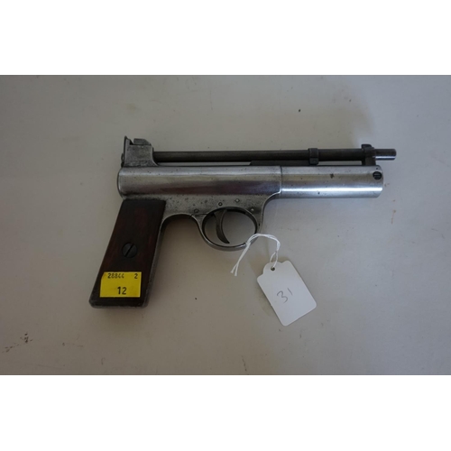 1750 - A Webley MkI .177 Cal air pistol.