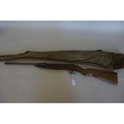 1763 - A Diana Mod 22 .177 Cal air rifle, in canvas sleeve.