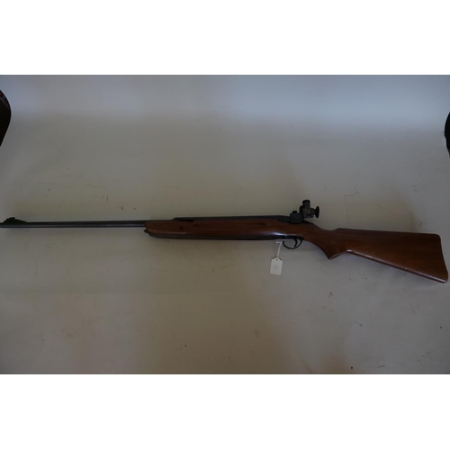 1768 - A BSA Shirley .177 Cal air rifle, with Parker Hale target sight, in canvas sleeve.