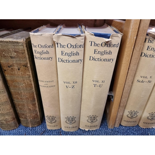 107 - OXFORD ENGLISH DICTIONARY: Corrected Re-Issue, Oxford, Clarendon Press, 1961: 12 vols plus supp... 