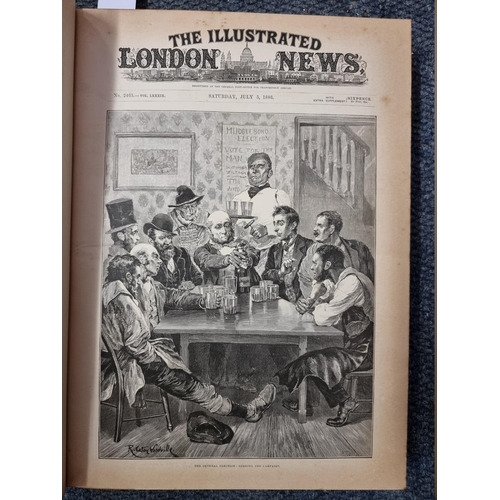 113 - ILLUSTRATED LONDON NEWS/GRAPHIC: group of 4 vols, 3 x London News 1879, 80 & 86: together w... 