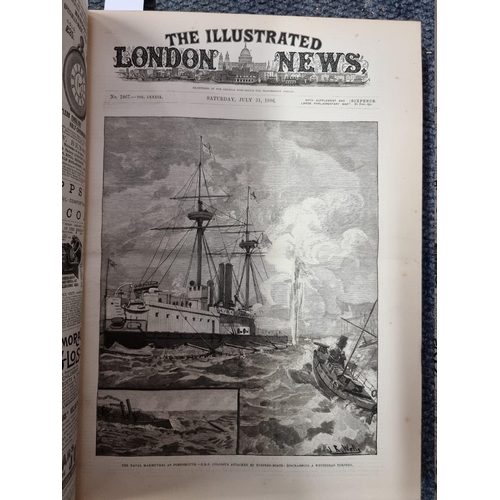 113 - ILLUSTRATED LONDON NEWS/GRAPHIC: group of 4 vols, 3 x London News 1879, 80 & 86: together w... 