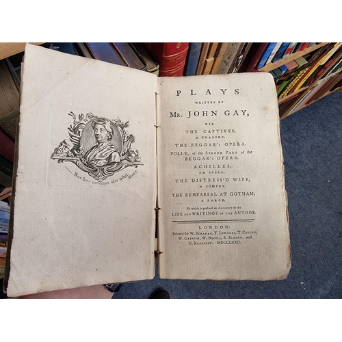 125 - MISCELLANEOUS ANTIQUARIAN: a quantity over 4 shelves, largely 18th-19thc publications, mixed bi... 