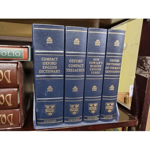 144 - FOLIO SOCIETY: collection of 27 vols in slipcases, VG condition plus a 4 volume Oxford Compact ... 