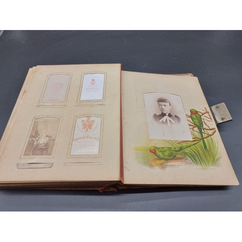 147 - CARTE DE VISITE ALBUM: an album of approx 74 cartes des visite and cabinet cards, loosely inser... 