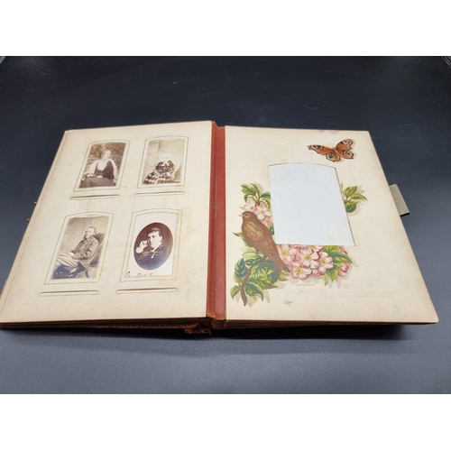 147 - CARTE DE VISITE ALBUM: an album of approx 74 cartes des visite and cabinet cards, loosely inser... 