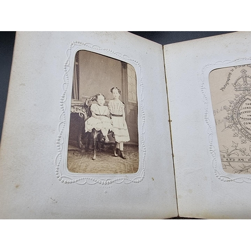 149 - CARTE DE VISITE ALBUMS: a group of 3 19th century albums containing approx 120 cartes des visit... 