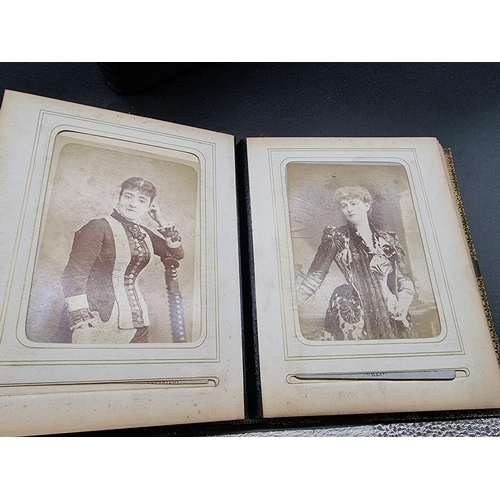 149 - CARTE DE VISITE ALBUMS: a group of 3 19th century albums containing approx 120 cartes des visit... 