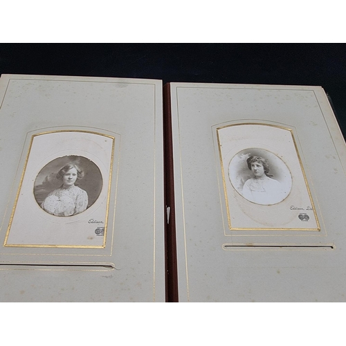 149 - CARTE DE VISITE ALBUMS: a group of 3 19th century albums containing approx 120 cartes des visit... 