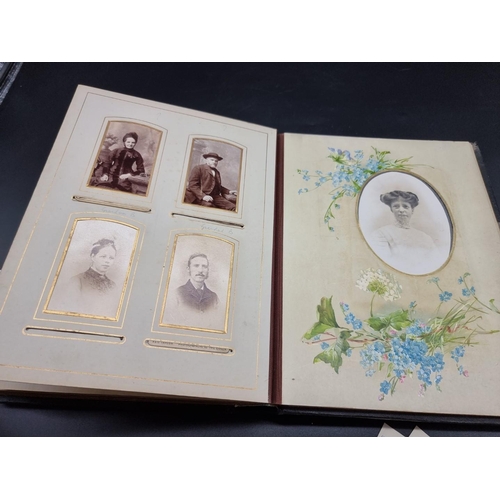 149 - CARTE DE VISITE ALBUMS: a group of 3 19th century albums containing approx 120 cartes des visit... 