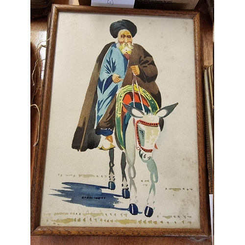 154 - SVACHIAN (E, Iranian, Hayrapetian Studio, 1950s): five watercolours of Iranian trades and peopl... 