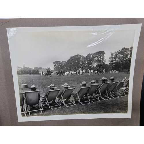 162 - INTERNATIONAL HORSE SHOW, OLYMPIA 1930: an album of 24 b/w photographs, each approx 25 x 20cm, ... 