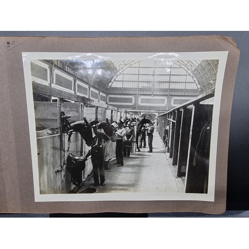 162 - INTERNATIONAL HORSE SHOW, OLYMPIA 1930: an album of 24 b/w photographs, each approx 25 x 20cm, ... 