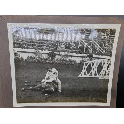 162 - INTERNATIONAL HORSE SHOW, OLYMPIA 1930: an album of 24 b/w photographs, each approx 25 x 20cm, ... 