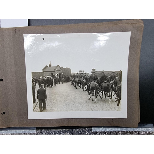 162 - INTERNATIONAL HORSE SHOW, OLYMPIA 1930: an album of 24 b/w photographs, each approx 25 x 20cm, ... 