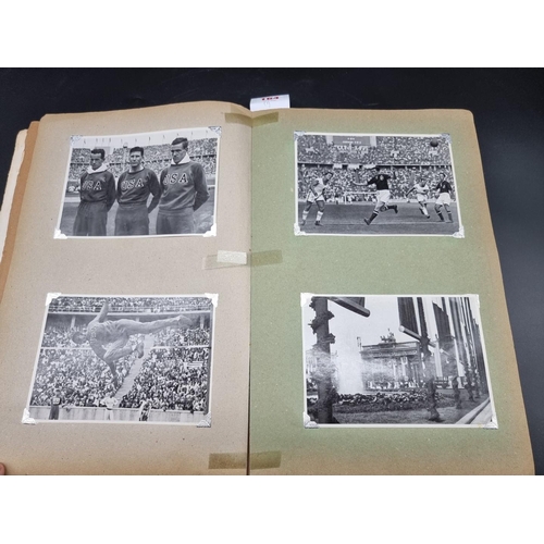 164 - BERLIN OLYMPICS, 1936: a contemporary album of letters, ephemera and photographs related, numerous m... 