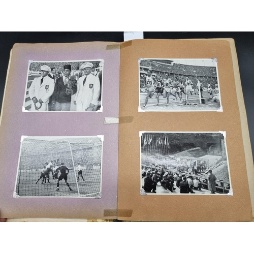 164 - BERLIN OLYMPICS, 1936: a contemporary album of letters, ephemera and photographs related, numerous m... 